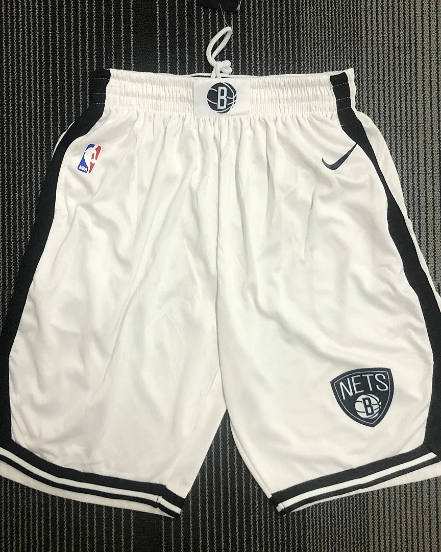 Calções NBA Brooklyn Nets Branco