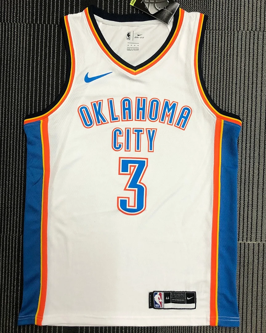 Camisola NBA Oklahoma City Thunder Chris Paul #3 Branca