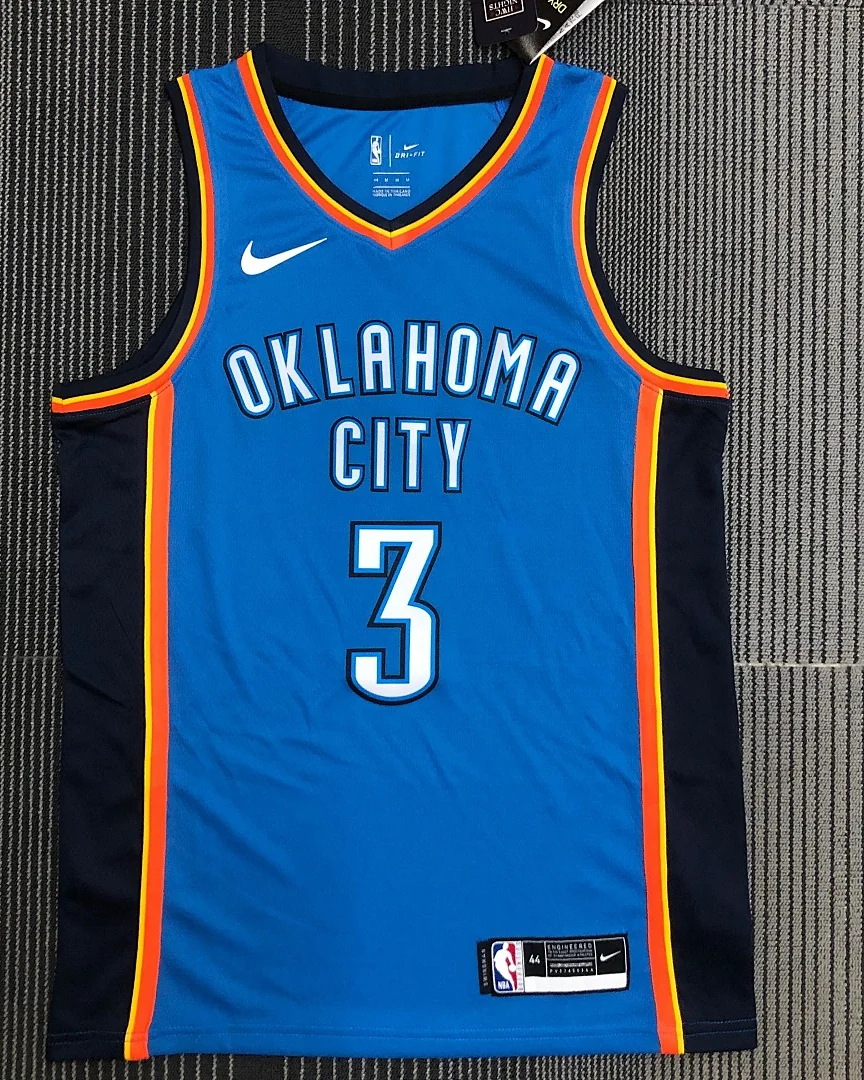 Camisola NBA Oklahoma City Thunder Chris Paul #3 Azul