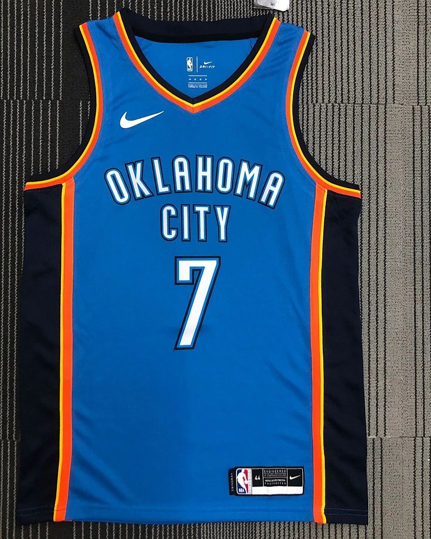 Camisola NBA Oklahoma City Thunder Carmelo Anthony #7 Azul