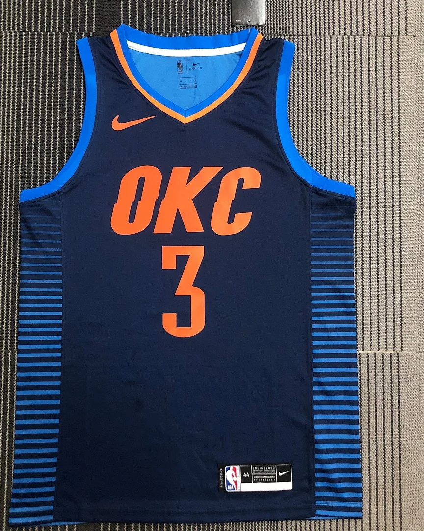 Camisola NBA Oklahoma City Thunder Chris Paul #3 Edição Especial Azul
