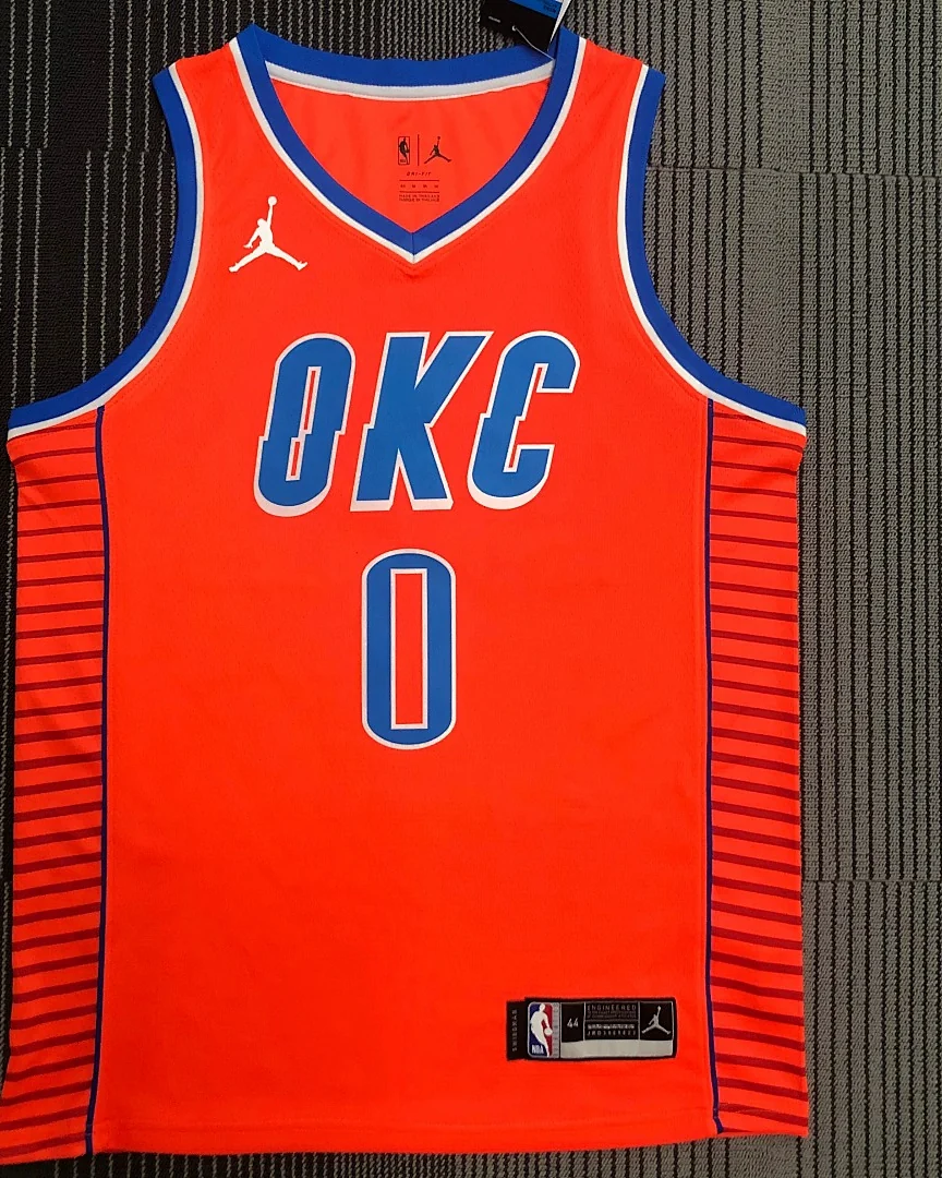 Camisola NBA Oklahoma City Thunder Russell Westbrook #0 Jordan 2021