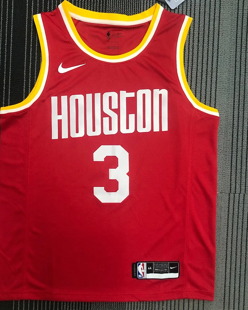 Camisola NBA Houston Rockets Chris Paul #3 Retro Vermelha