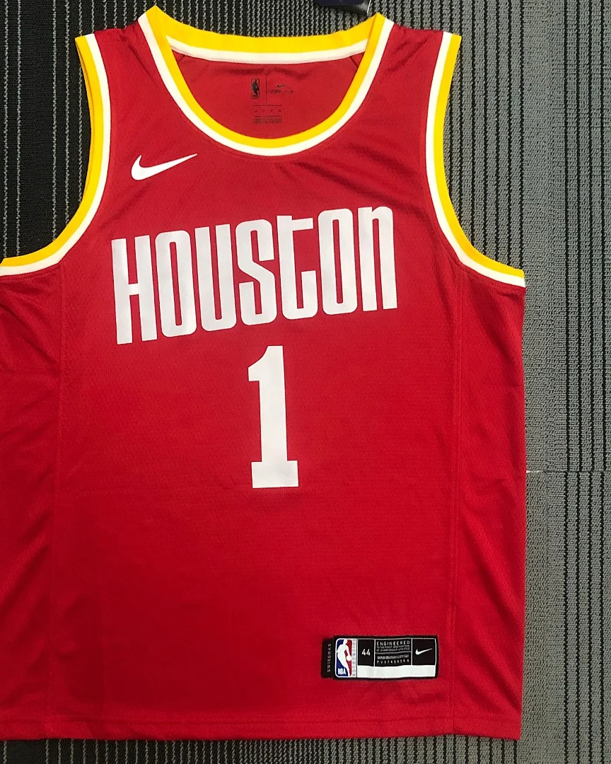 Camisola NBA Houston Rockets Tracy McGrady #1 Retro Vermelha