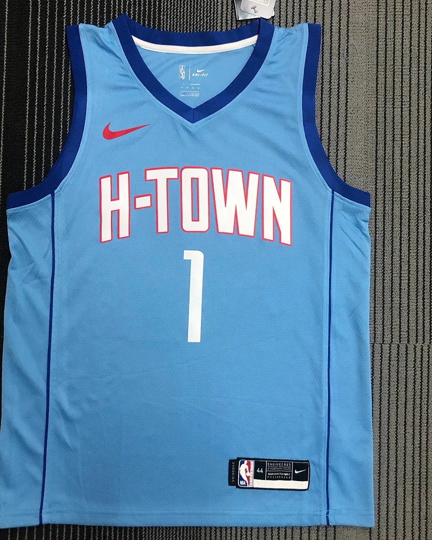 Camisola NBA Houston Rockets Tracy McGrady #1 Edição Especial Azul 2021