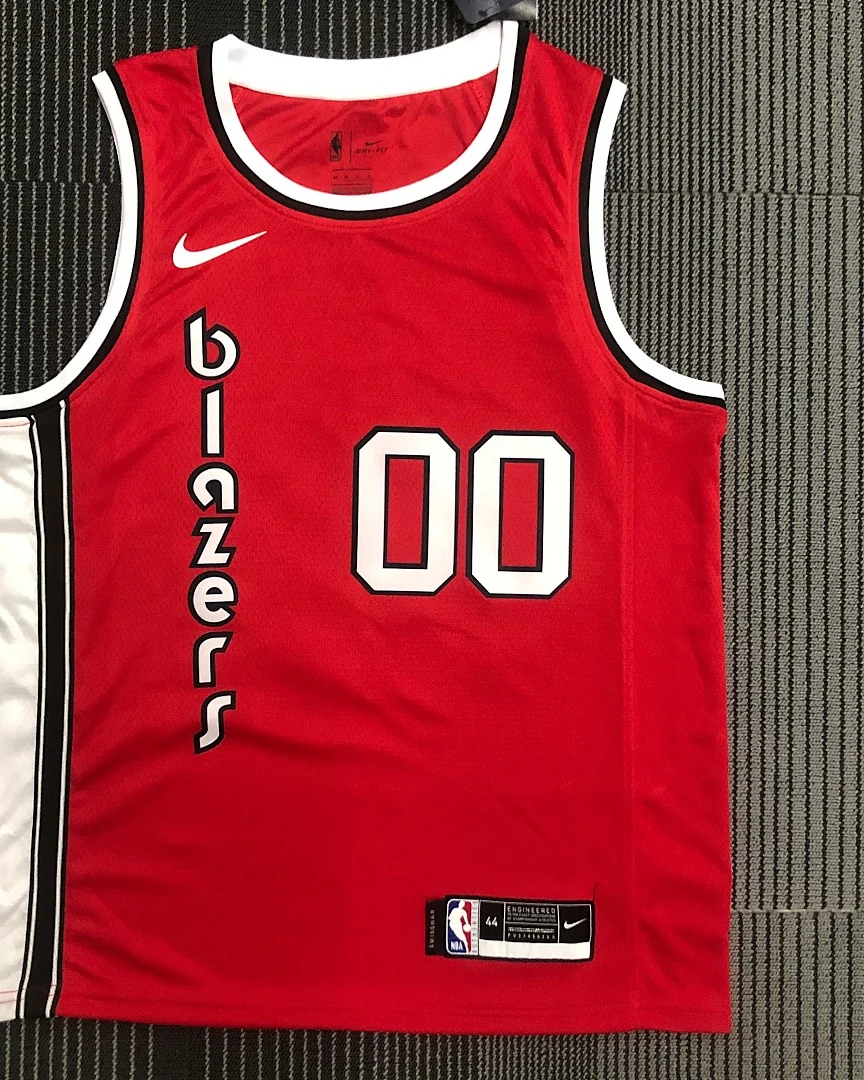 Camisola NBA Portland Trail Blazers Carmelo Anthony #00 Retro Vermelha