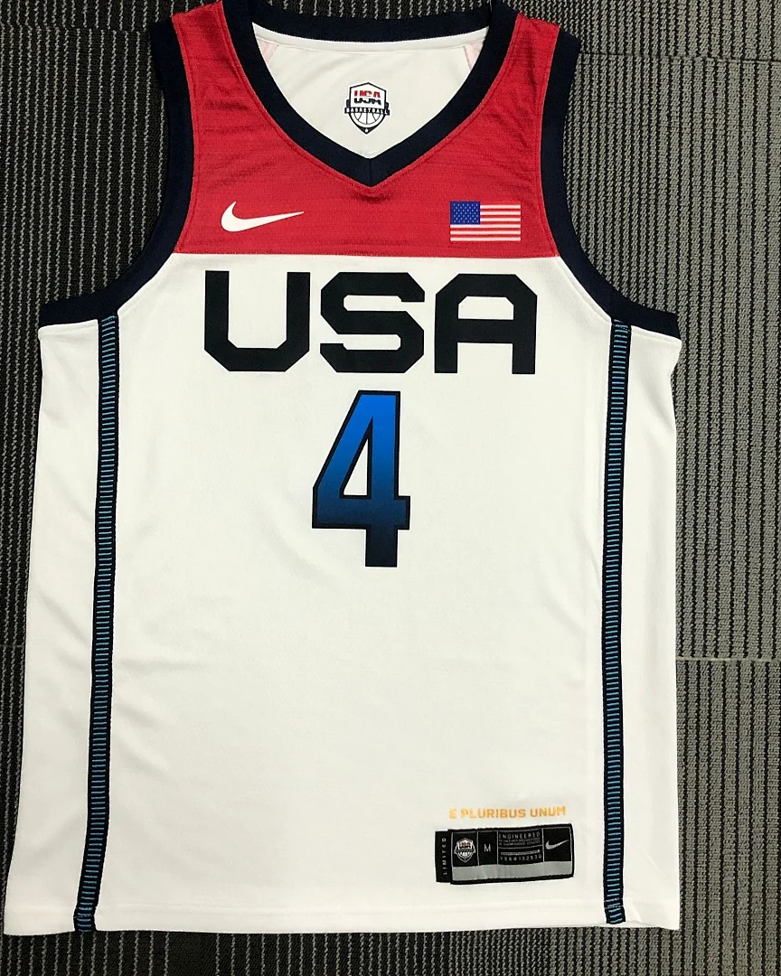 Camisola Retro Seleção dos Estados Unidos de Basquetebol 2021 Principal Bradley Beal #4