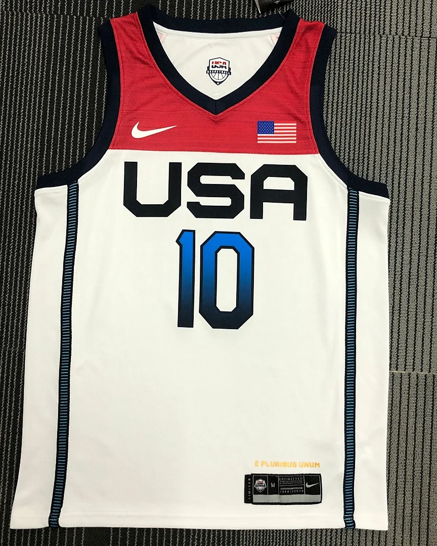 Camisola Retro Seleção dos Estados Unidos de Basquetebol 2021 Principal Jayson Tatum #10