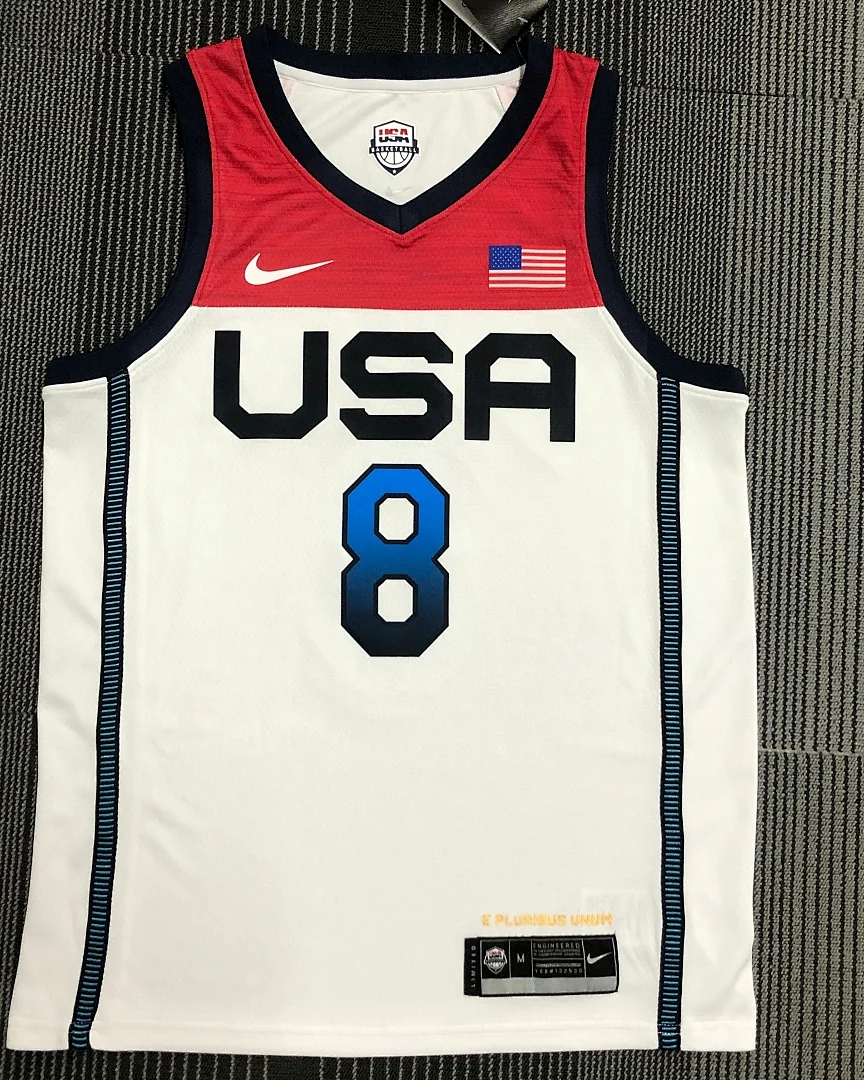 Camisola Retro Seleção dos Estados Unidos de Basquetebol 2021 Principal Khris Middleton #8