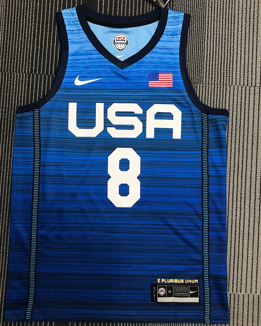Camisola Retro Seleção dos Estados Unidos de Basquetebol 2021 Alternativa Khris Middleton #8