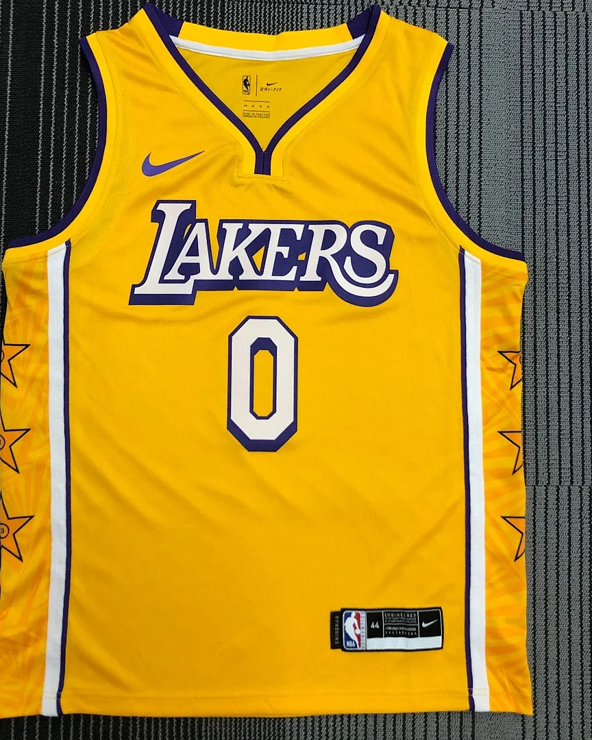 Camisola NBA Los Angeles Lakers Russell Westbrook #0 Edição Especial · Modelo 3