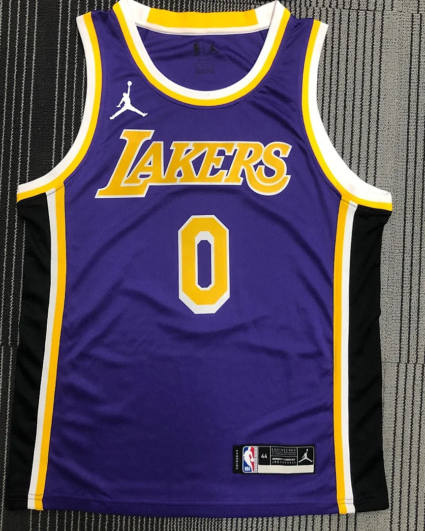 Camisola NBA Los Angeles Lakers Russell Westbrook #0 Jordan 2021