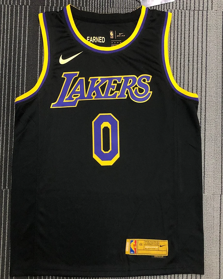 Camisola NBA Los Angeles Lakers Russell Westbrook #0 Earned Edition 2021