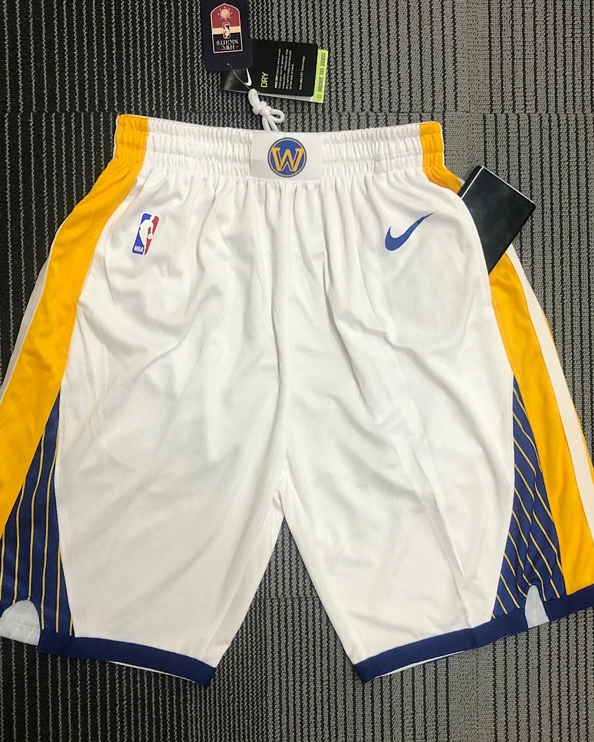 Calções NBA Golden State Warriors Branco