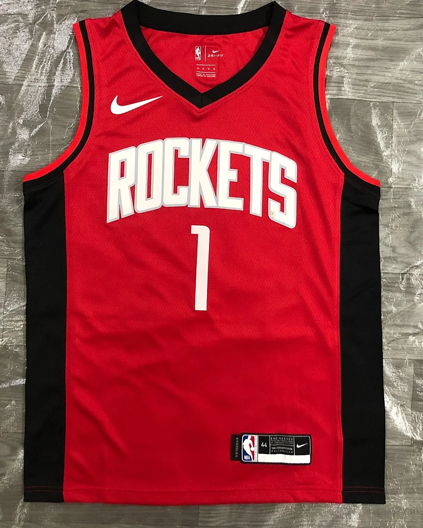 Camisola NBA Houston Rockets Tracy McGrady #1 Vermelha 2021