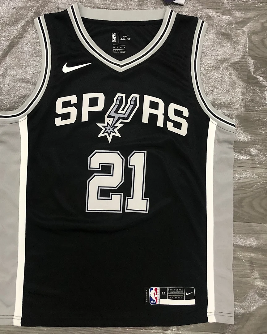 Camisola NBA San Antonio Spurs Tim Duncan #21 Preta