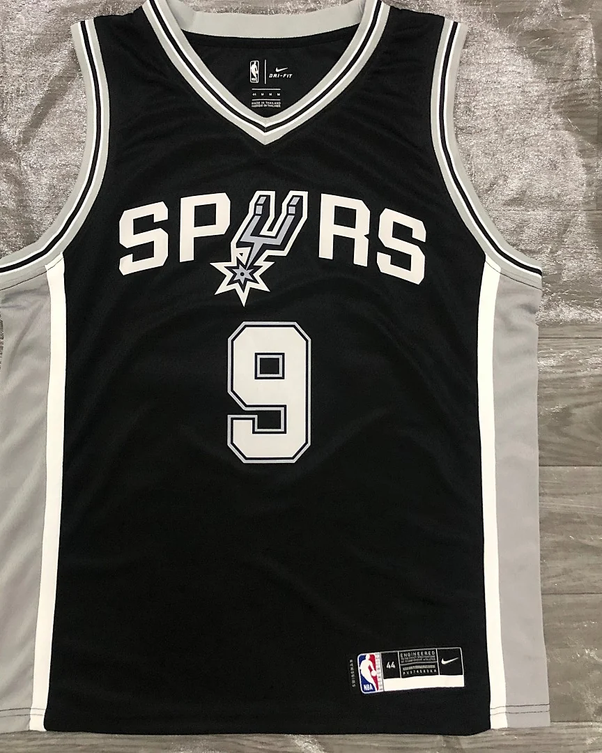 Camisola NBA San Antonio Spurs Tony Parker #9 Preta