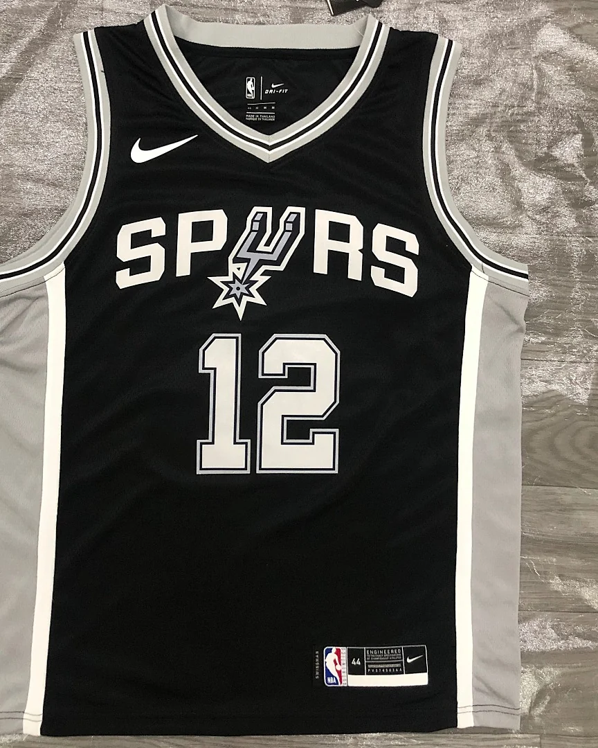 Camisola NBA San Antonio Spurs LaMarcus Aldridge #12 Preta