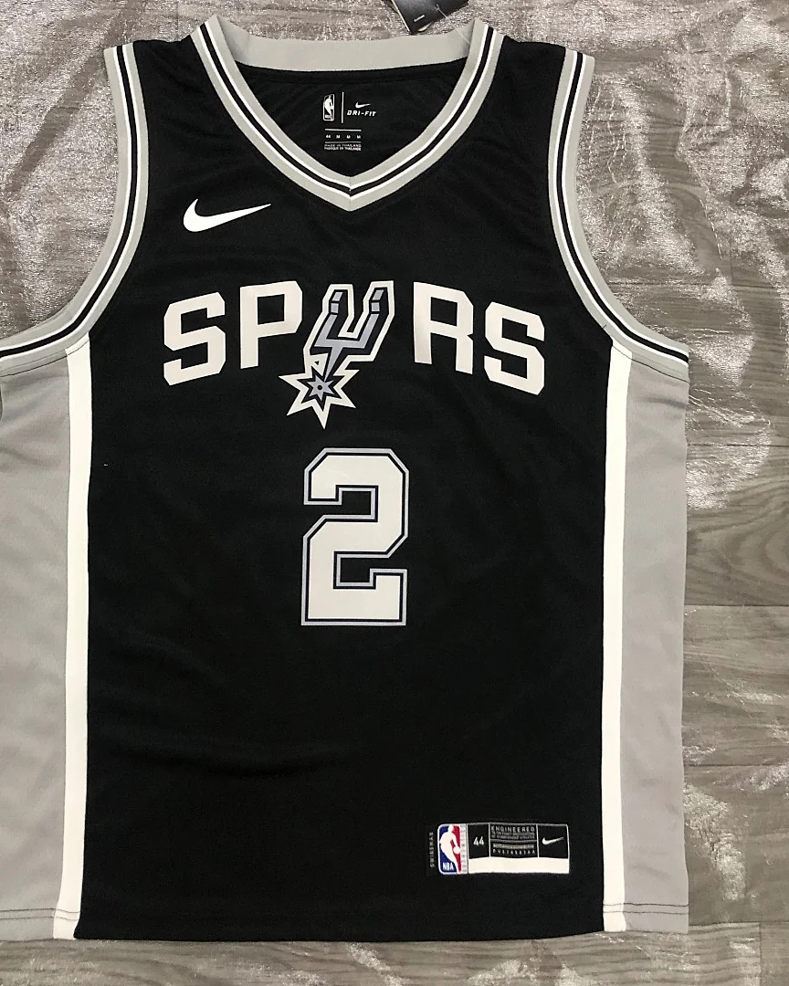 Camisola NBA San Antonio Spurs Kawhi Leonard #2 Preta