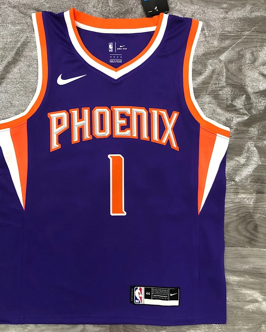 Camisola NBA Phoenix Suns Devin Booker #1 Roxa