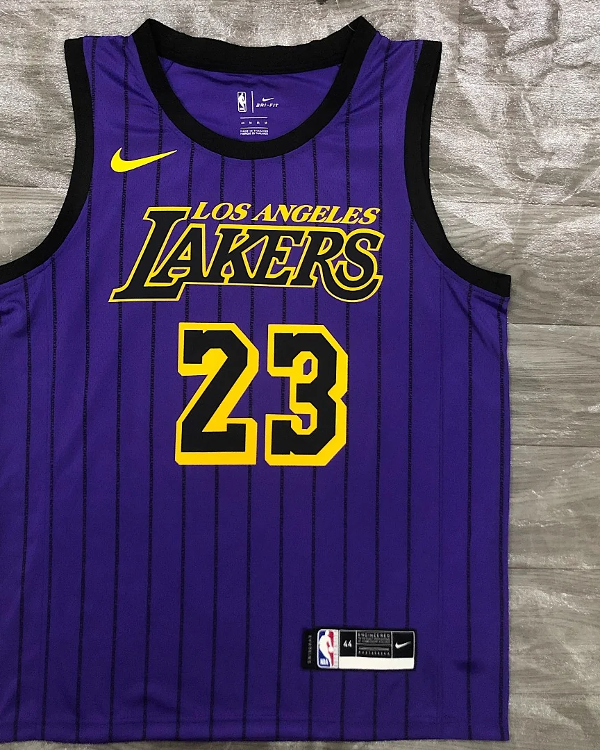 Camisola NBA Los Angeles Lakers LeBron James #23 Edição Especial Roxa 2018
