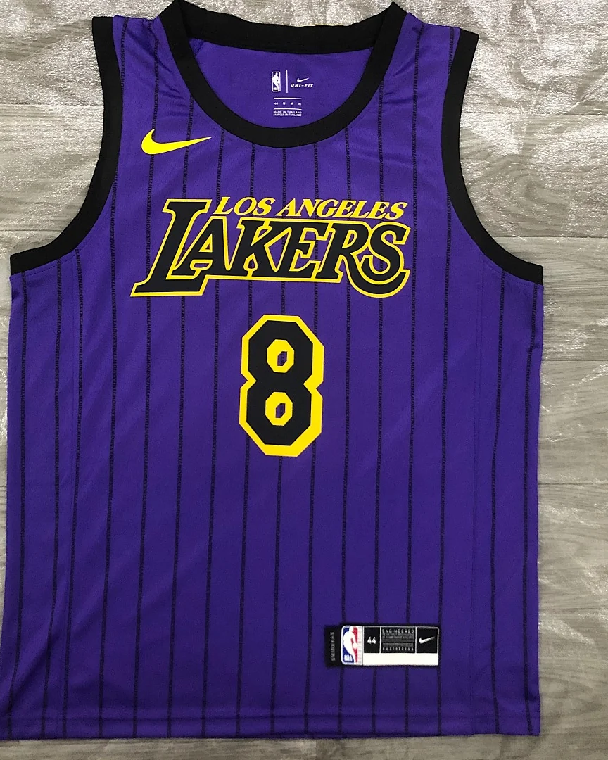 Camisola NBA Los Angeles Lakers Kobe Bryant #8 Edição Especial Roxa 2018