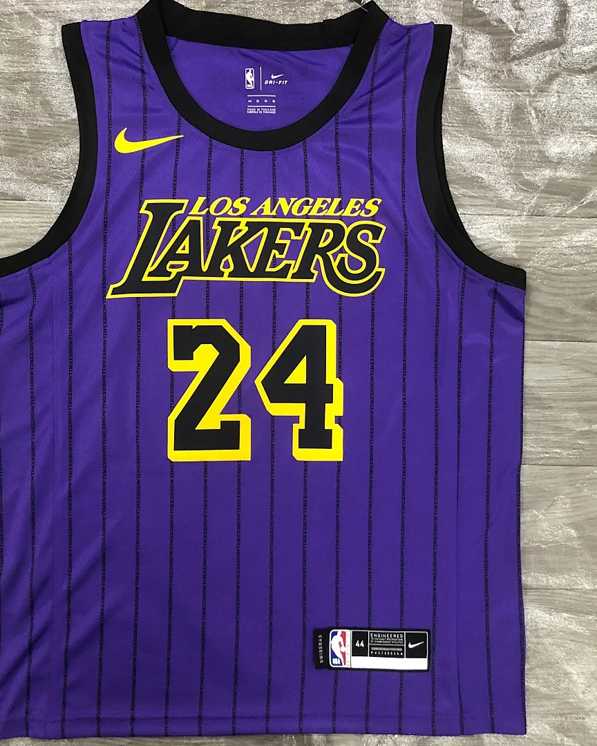 Camisola NBA Los Angeles Lakers Kobe Bryant #24 Edição Especial Roxa 2018