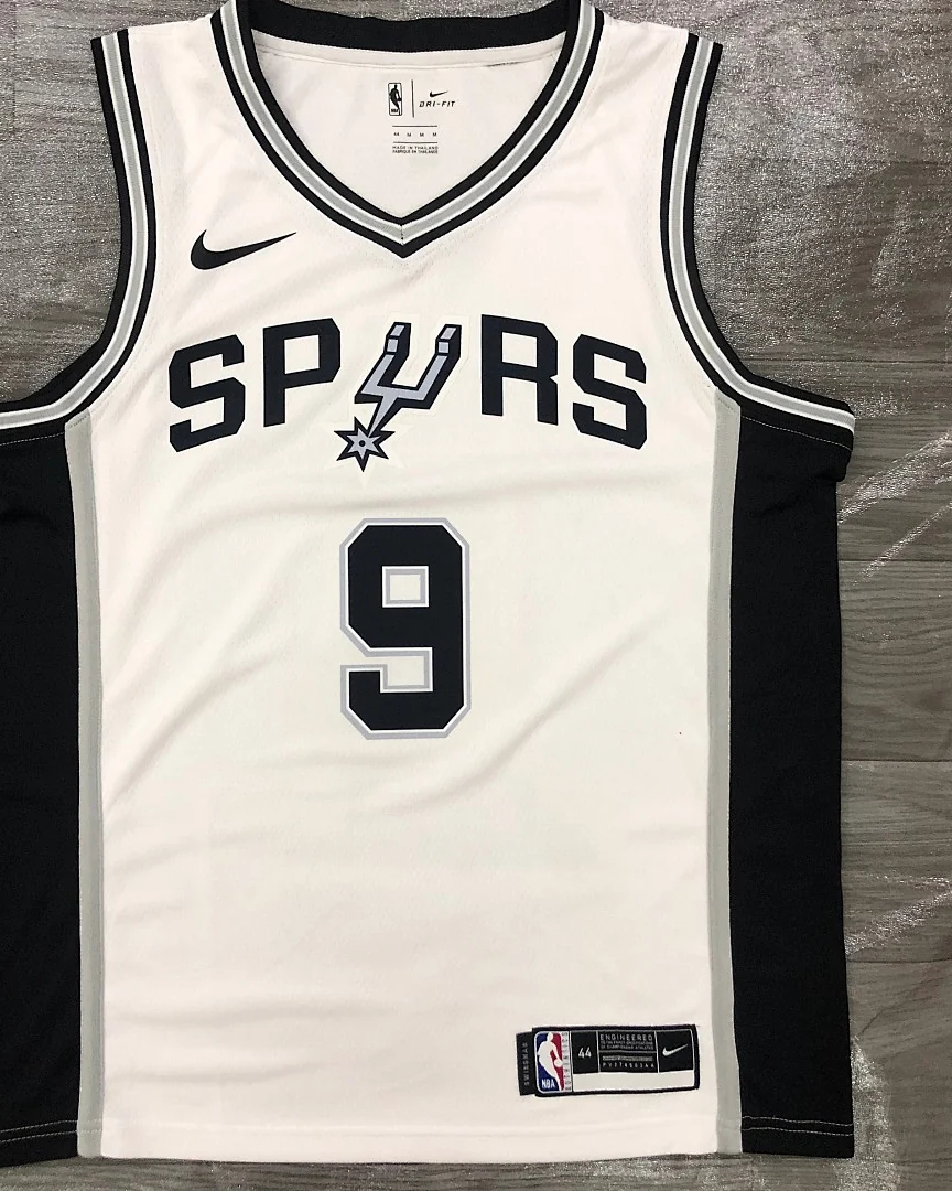 Camisola NBA San Antonio Spurs Tony Parker #9 Branca