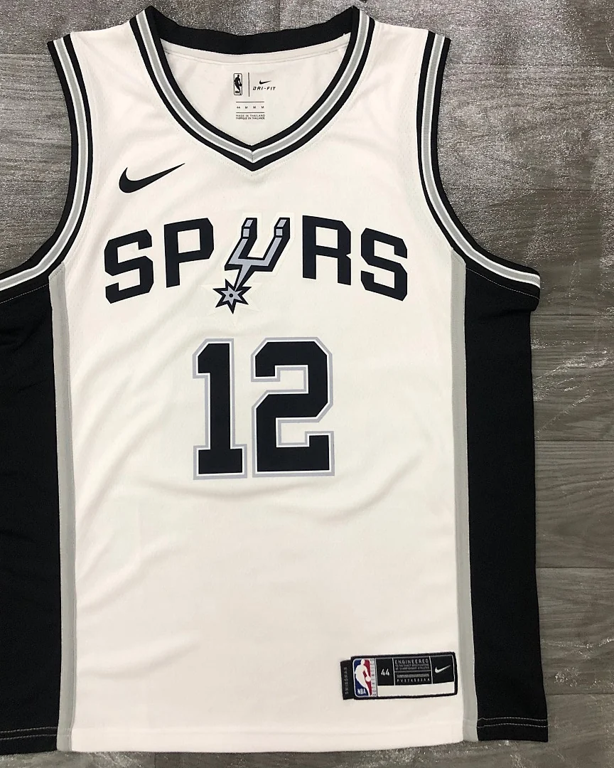 Camisola NBA San Antonio Spurs LaMarcus Aldridge #12 Branca