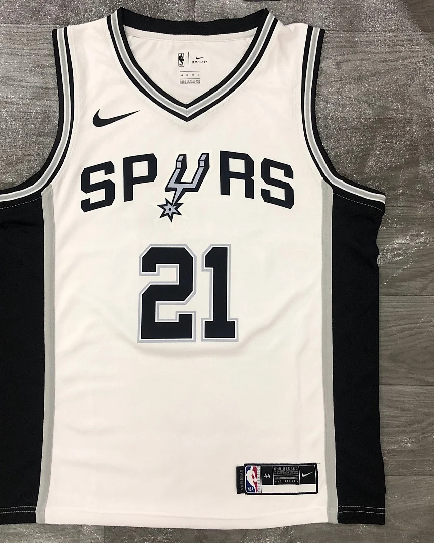 Camisola NBA San Antonio Spurs Tim Duncan #21 Branca