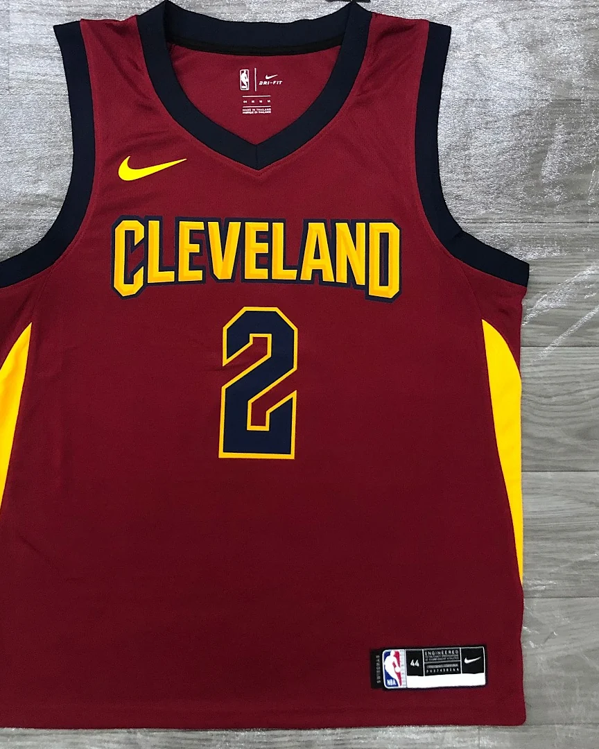 Camisola NBA Cleveland Cavaliers Kyrie Irving #2 Edição Especial Vermelha 2017
