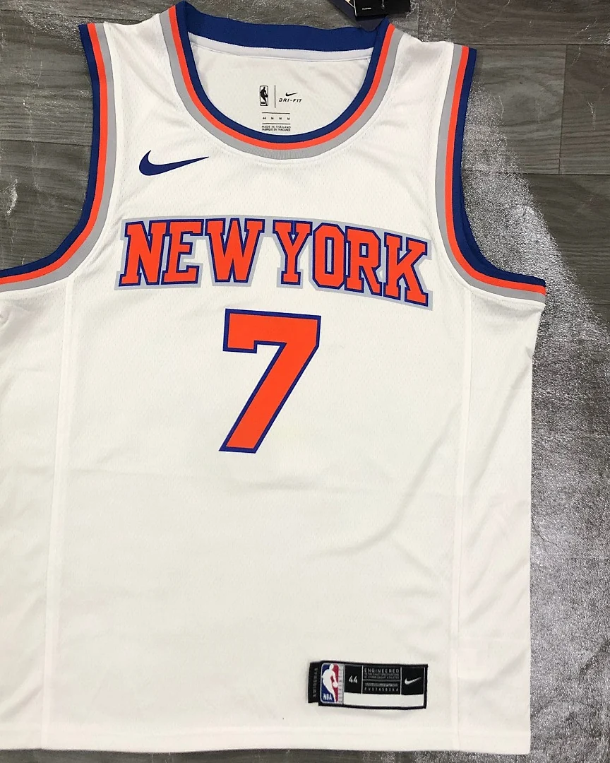 Camisola NBA New York Knicks Carmelo Anthony #7 Branca