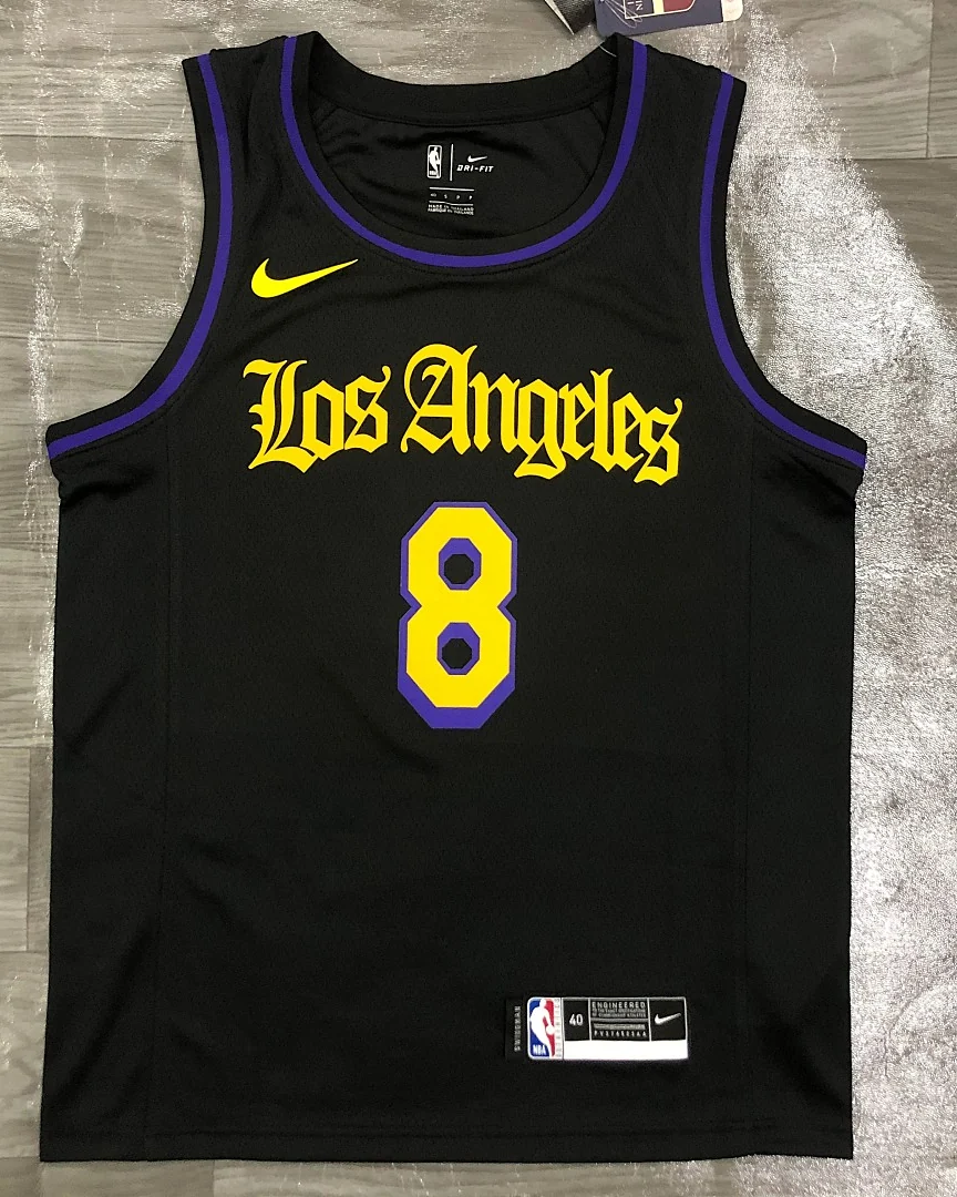 Camisola NBA Los Angeles Lakers Kobe Bryant #8 Latin Nights Preta