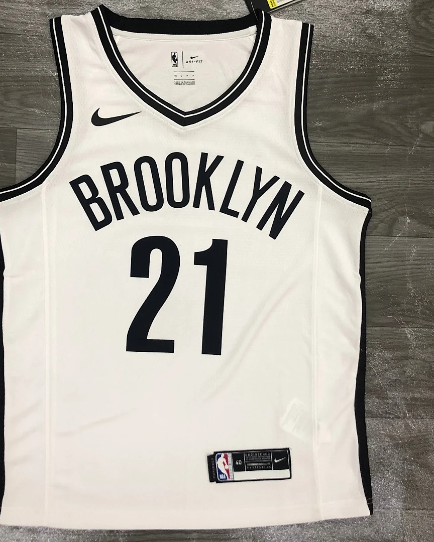 Camisola NBA Brooklyn Nets LaMarcus Aldridge #21 Branca