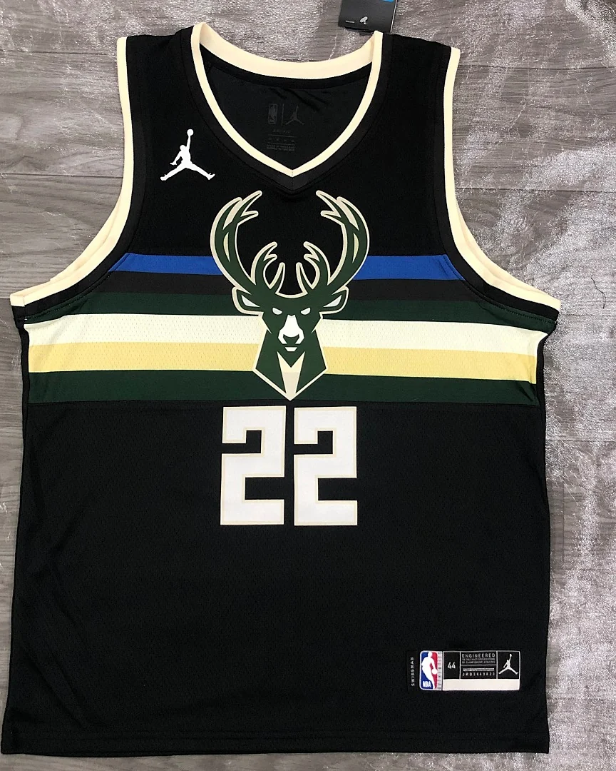 Camisola NBA Milwaukee Bucks Khris Middleton #22 Jordan 2021