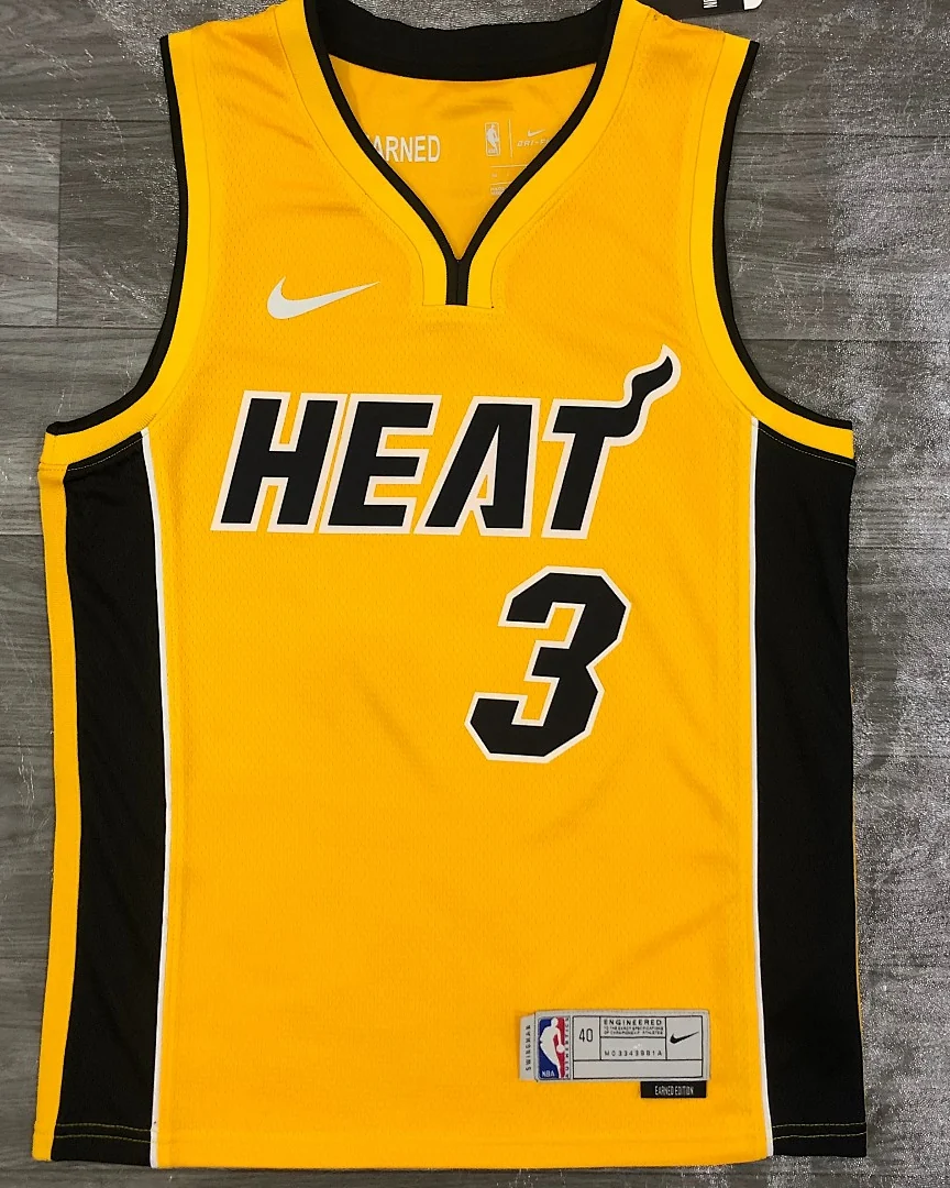Camisola NBA Miami Heat Dwyane Wade #3 Earned Edition 2021