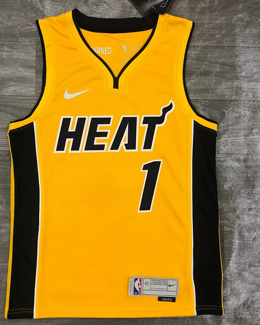 Camisola NBA Miami Heat Chris Bosh #1 Earned Edition 2021