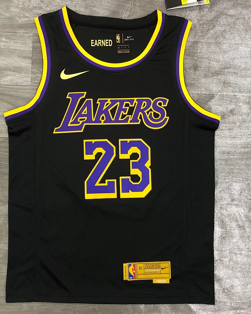 Camisola NBA Los Angeles Lakers LeBron James #23 Earned Edition 2021