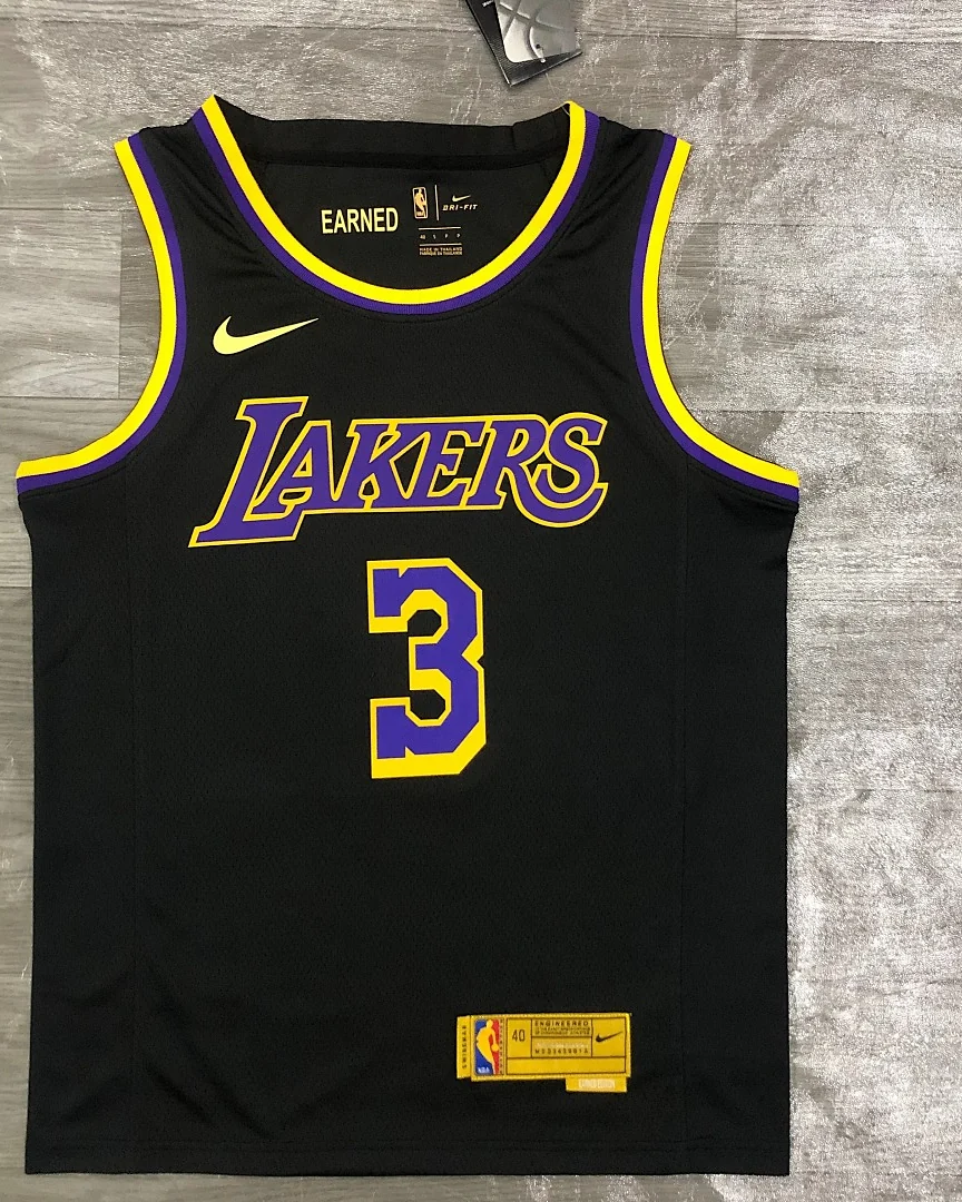 Camisola NBA Los Angeles Lakers Anthony Davis #3 Earned Edition 2021