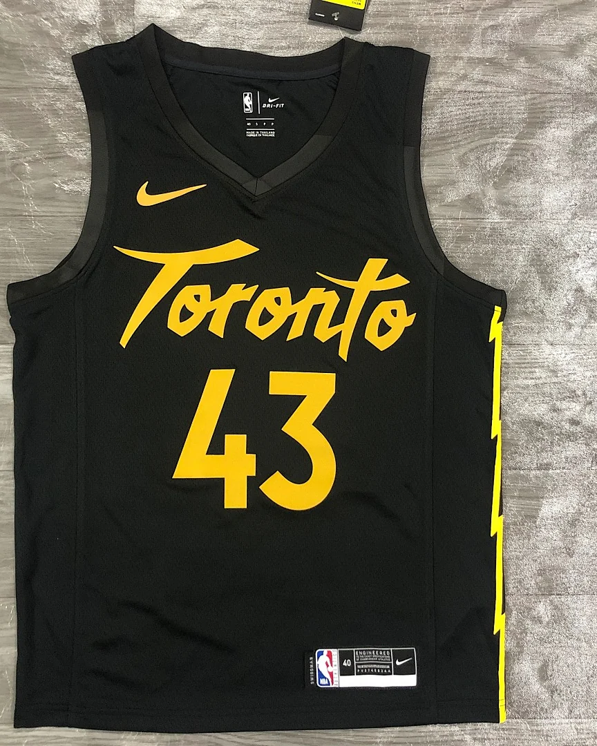 Camisola NBA Toronto Raptors Pascal Siakam #43 Edição Especial Preta 2021