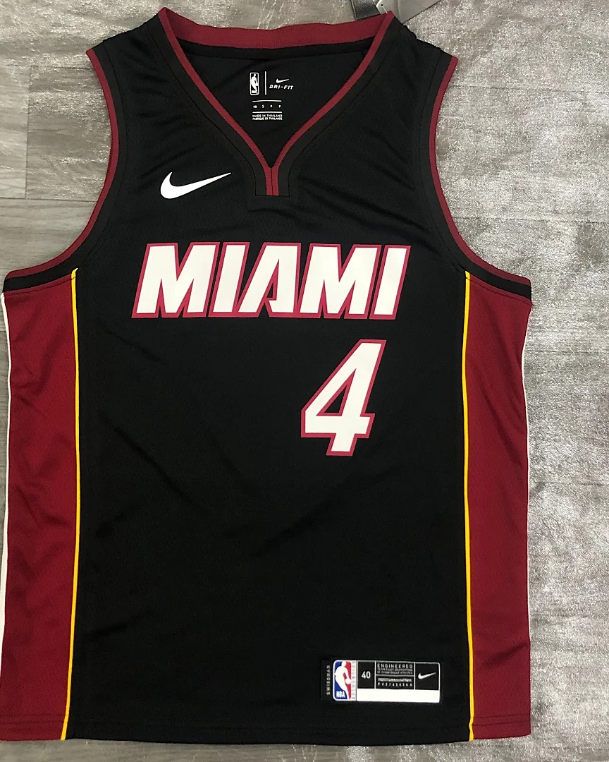 Camisola NBA Miami Heat Victor Oladipo #4 Preta