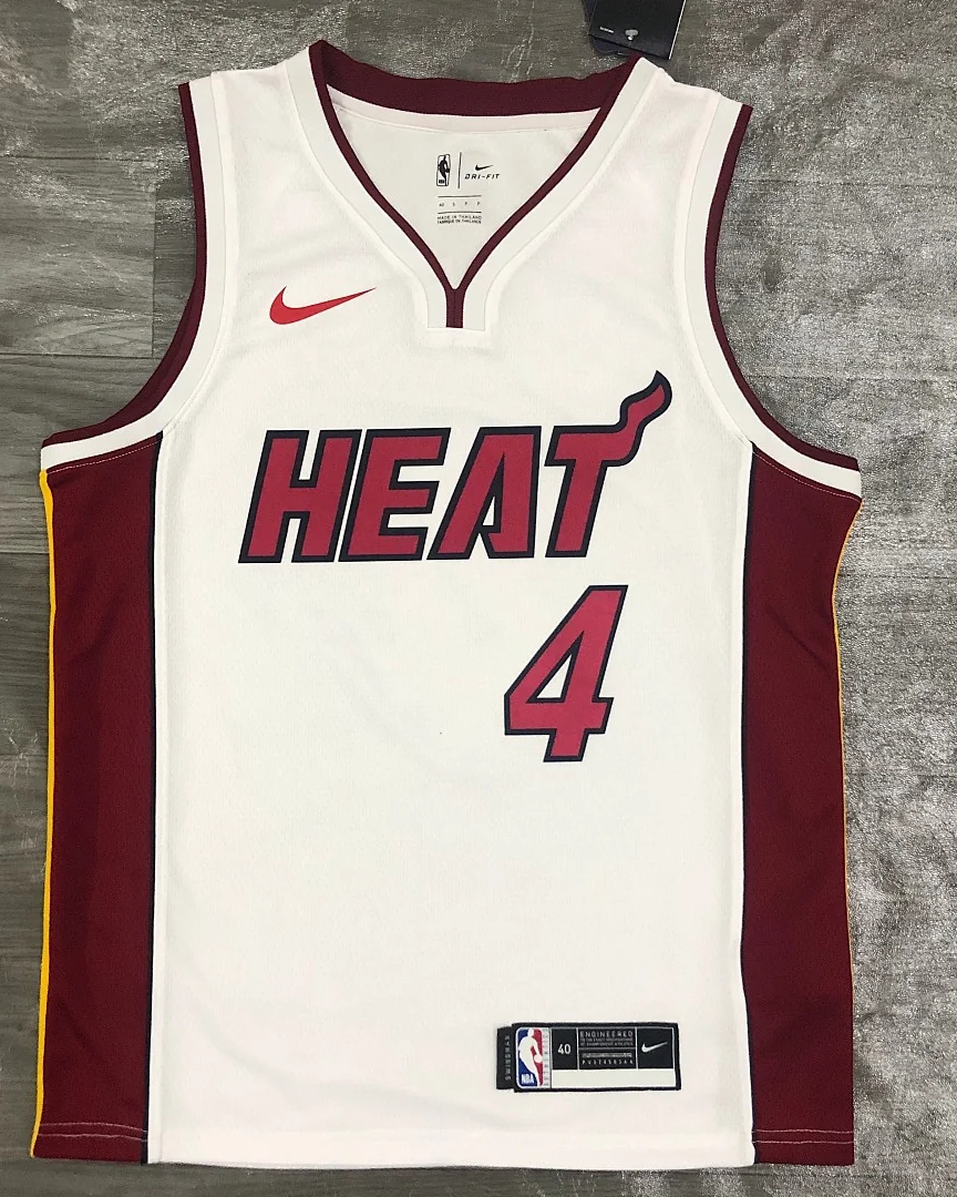 Camisola NBA Miami Heat Victor Oladipo #4 Branca