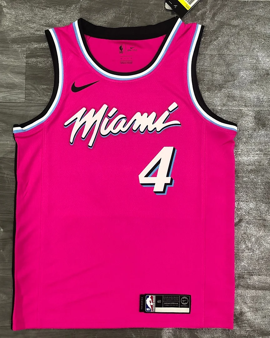 Camisola NBA Miami Heat Victor Oladipo #4 Edição Especial Rosa