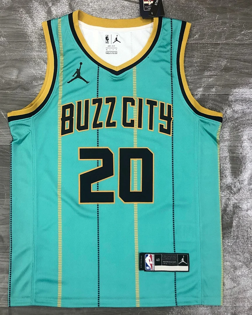 Camisola NBA Charlotte Hornets Gordon Hayward #20 Edição Especial Verde 2021
