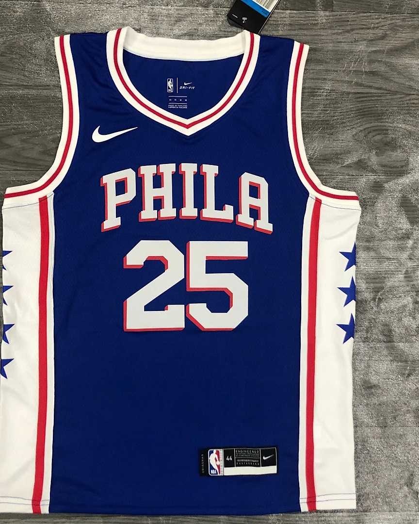 Camisola NBA Philadelphia 76ers Ben Simmons #25 Azul
