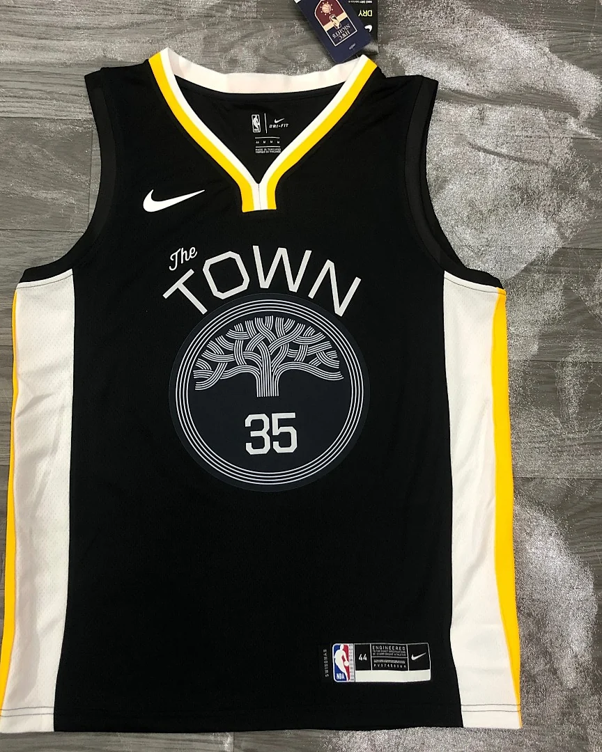 Camisola NBA Golden State Warriors Kevin Durant #35 Edição Especial Preta 2019