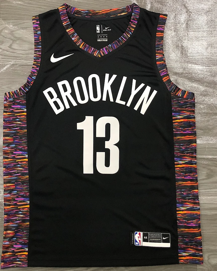 Camisola NBA Brooklyn Nets James Harden #13 Edição Especial Preta 2020
