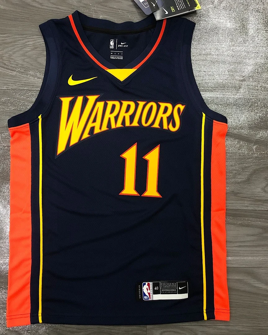 Camisola NBA Golden State Warriors Klay Thompson #11 Azul-Marinho