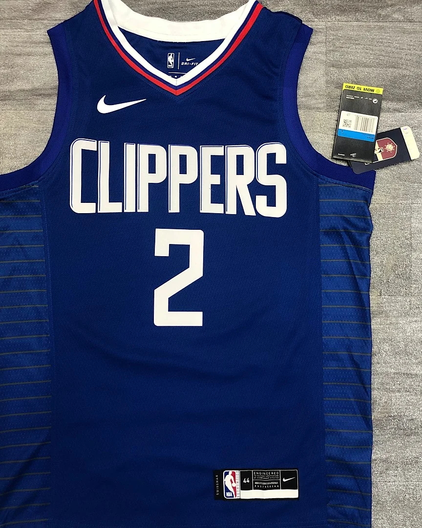 Camisola NBA Los Angeles Clippers Kawhi Leonard #2 Edição Especial Azul 2020