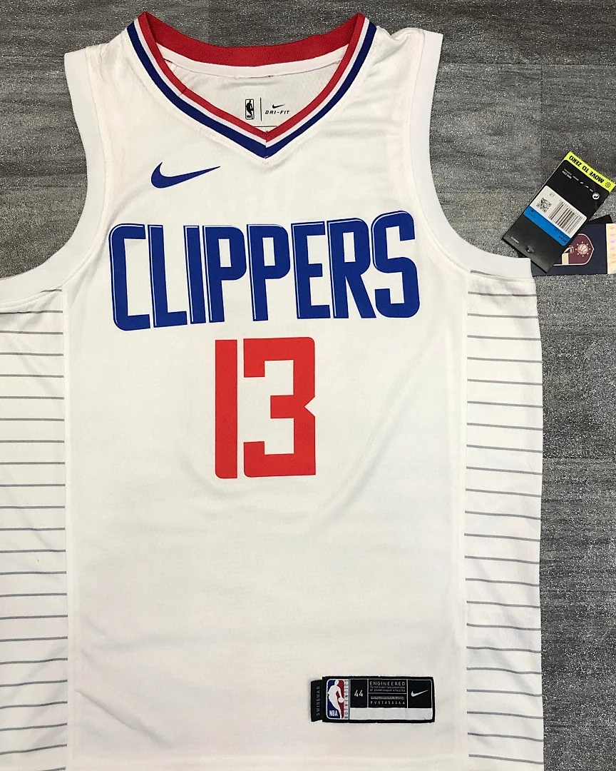 Camisola NBA Los Angeles Clippers Paul George #13 Edição Especial Branca 2020